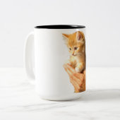 キャットコーヒーマグ ツートーンマグカップ (正面左)