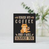 キャットコーヒーユーモアキッ怒テン ポストカード (スタンド正面)