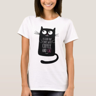 キャットコーヒーレディTシャツ Tシャツ