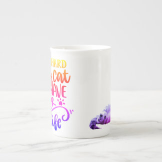 キャットコーヒー専門マグカップ ボーンチャイナマグカップ