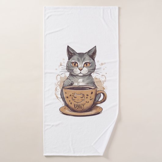 キャットコーヒー バスタオル (バスタオル)