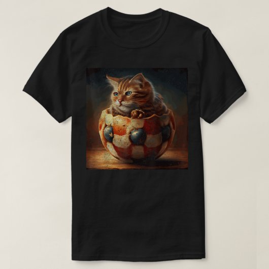 キャットサッカーアップルパイ Tシャツ (デザイン正面)