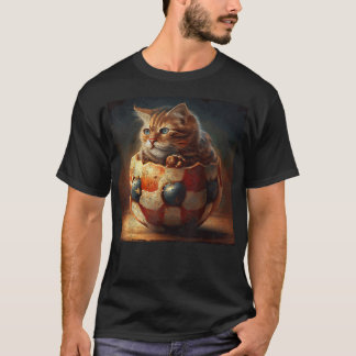 キャットサッカーアップルパイ Tシャツ