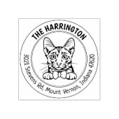 キャットサバンナファミリー差出人住所 ラバースタンプ (インプリント)