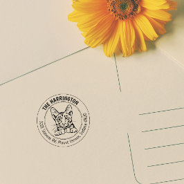 キャットサバンナファミリー差出人住所 ラバースタンプ