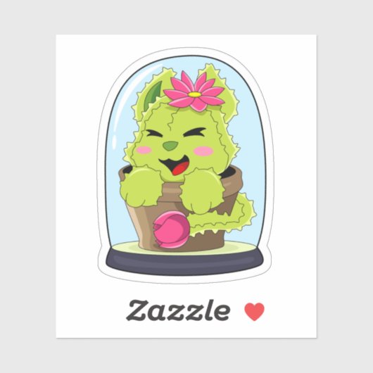 キャットサボテン シール (シート)