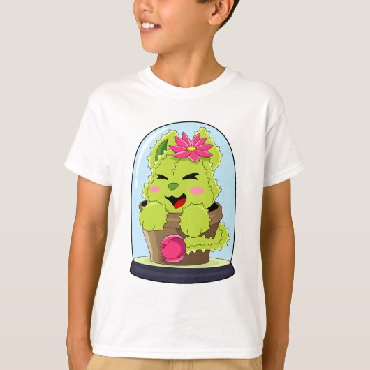 キャットサボテン Tシャツ (正面)