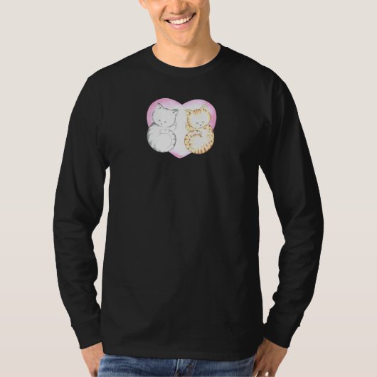 キャットサマー結婚ズ記念婚約バレンティン Tシャツ (正面)