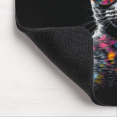 キャットサングラス – Pet Animal Art Cat マウスパッド (コーナー)