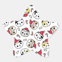 キャットサンタハッツホリデーレッドホワイト子猫ヘッズ