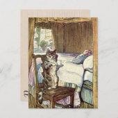 キャットサービングティーレシピカード ポストカード (正面/裏面)