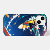 キャットサーフ iPhoneケース (裏面横)