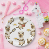 キャットシェフイズ料理朝食 ペーパープレート (パーティー)