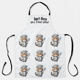 キャットシェフウィムシーオールオーバープリントエプロン エプロン