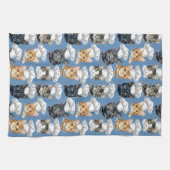 キャットシェフ調理師かわいいパターン キッチンタオル (横)