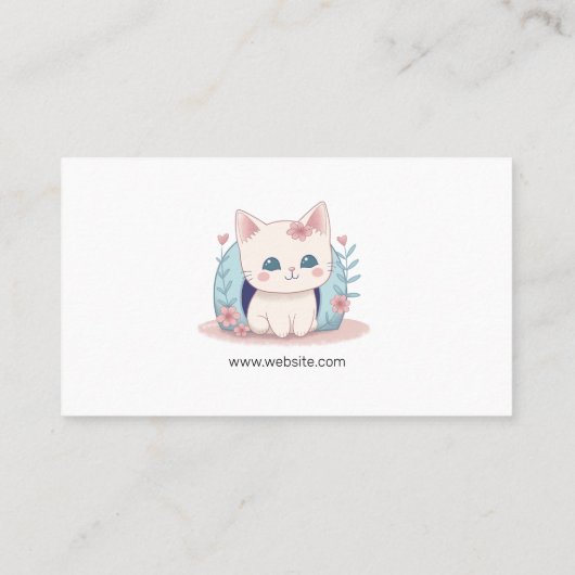 キャットシェルター動物レスキュー団体や組織 名刺 (裏面)