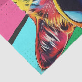 キャットシック:カラフルサングラスポップ・アートのデコのアートキャット 薄葉紙 (詳細)