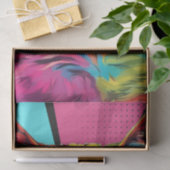 キャットシック:カラフルサングラスポップ・アートのデコのアートキャット 薄葉紙 (ギフト)