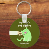 キャットシッターのキーリング キーホルダー (正面)