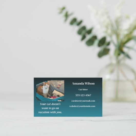 キャットシッター名刺 名刺 (スタンド正面)