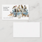 キャットシッター水彩名刺 名刺 (正面/裏面)
