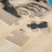 キャットシッティングオントロピカルアイランドビーチ ジグソーパズル (側面)