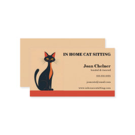 キャットシッティングボーディンググルーミング獣医 名刺