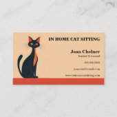 キャットシッティングボーディンググルーミング獣医 名刺 (正面)
