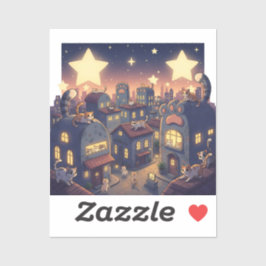 キャットシティーの星お洒落- シール