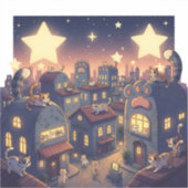 キャットシティーの星お洒落- シール (正面)