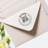 キャットシベリアファミリー差出人住所 ラバースタンプ