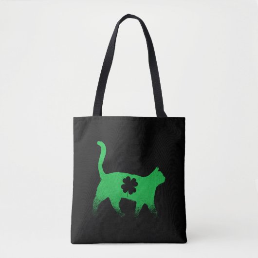 キャットシャムロックSaint patricks day トートバッグ (正面)