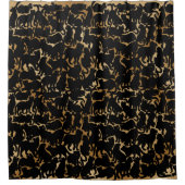 キャットシャワーカーテン黒猫アールバスデコール シャワーカーテン (正面)