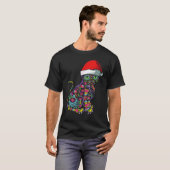 キャットシュガースカルサンタハットクリスマスペットXマスオーニュ Tシャツ (正面フル)