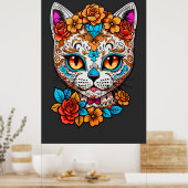 キャットシュガースカルハロウィーン、ディアデロスミュートス ポスター (キッチン)