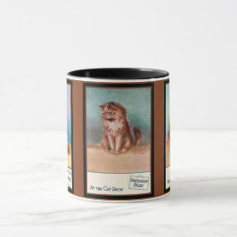 キャットショーのルイ・ワイン猫 マグカップ