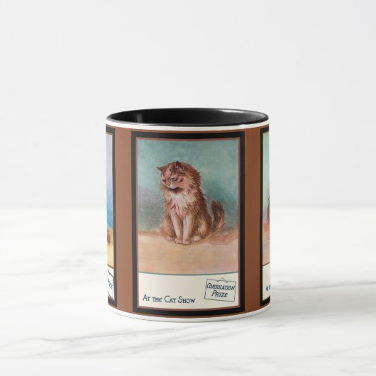 キャットショーのルイ・ワイン猫 マグカップ (中央)