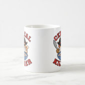 キャットシリアルキラーおもしろいコーヒーマグ猫好き コーヒーマグカップ (中央)