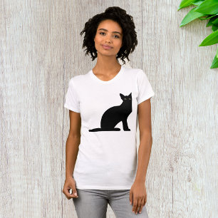 キャットシルエットウォメンズシャツ Tシャツ