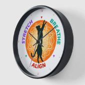 キャットシルエットストレッチ呼吸位置合わせ壁時計 壁時計 (傾斜)