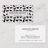 キャットシルエットペットシッター 名刺 (正面/裏面)