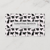 キャットシルエットペットシッター 名刺 (正面)