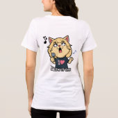 キャットシンガー – Meow It Off トライブレンドＴシャツ (裏面)
