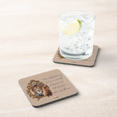 キャットジュー鏡リオン感動的文字ヴィンテージ コースター (右側)