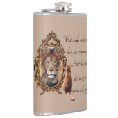 キャットジュー鏡リオン感動的文字ヴィンテージ フラスク (右)