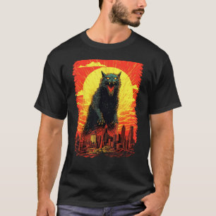 キャットジラ 和風 かわいい 猫 グッズ 猫 ネコ ママ ネコ Tシャツ