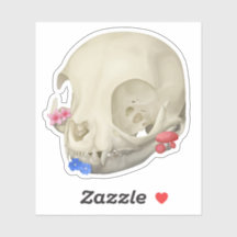 キャットスカルウィズフローラ