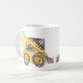 キャットスキッドステアローダー コーヒーマグカップ (正面左)