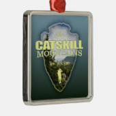 キャットスキルの月（矢印） メタルオーナメント (右)