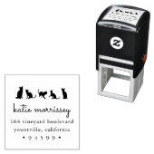 キャットスクワッド差出人住所 セルフインキングスタンプ (インサイチュ)